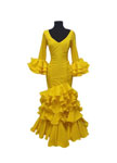 T 42. Flamenco dress Plama del Rio. Plain Yellow